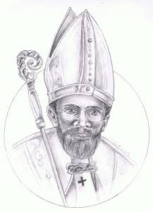 St Cyprian Gray scale smaller