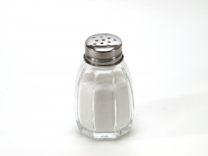 "Salt shaker on white background"  by Dubravko Sorić SoraZG  Licensed under  CC BY 2.0 via Wikimedia Commons  