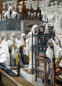 Jesus Unrolls the Book in the Synagogue  James Tissot 1894