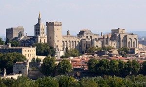 "Avignon, Palais des Papes depuis Tour Philippe le Bel by JM Rosier” by Jean-Marc Rosier    Licensed under CC BY-SA 3.0 via Wikimedia Commons