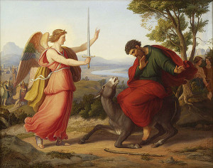 Balaam and the Angel, by Gustav Jaeger, 1836.